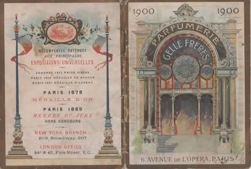 Calendrier 1900 parfumerie - calendrier,
