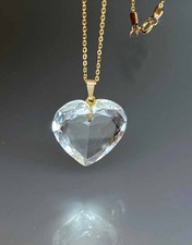 Collier coeur en cristal de