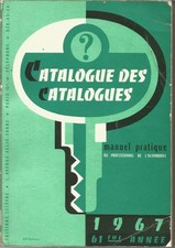 RARE MANUEL AUTOCATALOGUE 1967