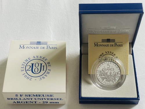 Francs 2001 argent la - argent,