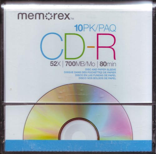 Pack memorex discs - cd-r,