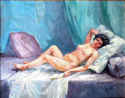 Ancien tableau huile sur - ancien,