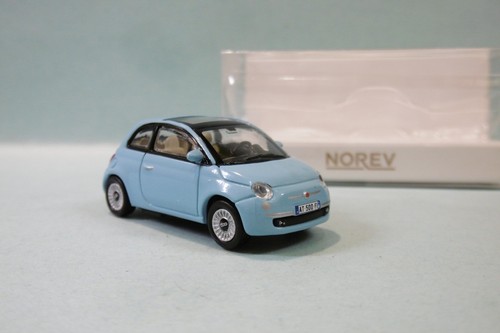 Norev fiat 500 2008 bleu - -,