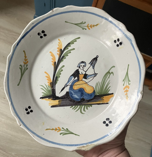 Belle assiette faïence - belle,