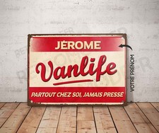 Plaque métal vintage Vanlife