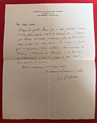 Ck60 lettre autographe - ck60-lettre,