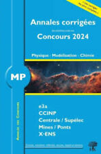Annales corrigées - Concours 2024 – MP Physique, Modélisation et Chimie