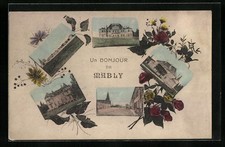 CPA Mably, Strasse im Ort et mehrere Schlösser 