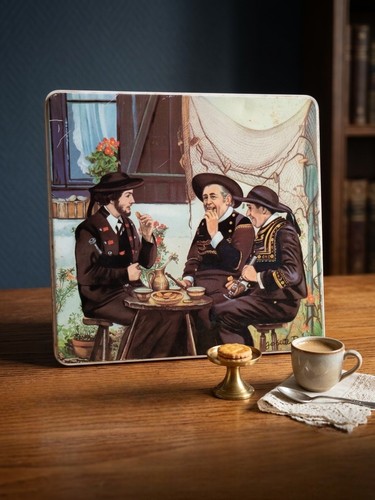 Boîte métal vintage les - boîte, "les