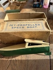 RARE ET EXCEPTIONNEL BATEAU TYPE POP-POP AVEC SA BOITE MADE IN ENGLAND 24CM 1935