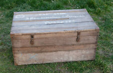 MALLE d'OFFICIER, coffre de voyage, camphrier, capitaine Ayme, rue Chuquet PARIS