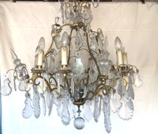 grand lustre pampilles cristal