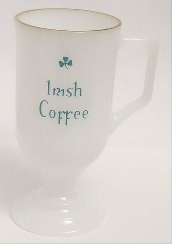 Irish coffee milk glass - glass,