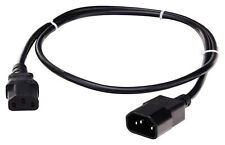 Cable Alimentation Rallonge Cordon IEC C13-C14 Male/Femelle PC TV LCD Ecran 2,5m