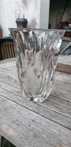 Grand vase cristal louis - st,