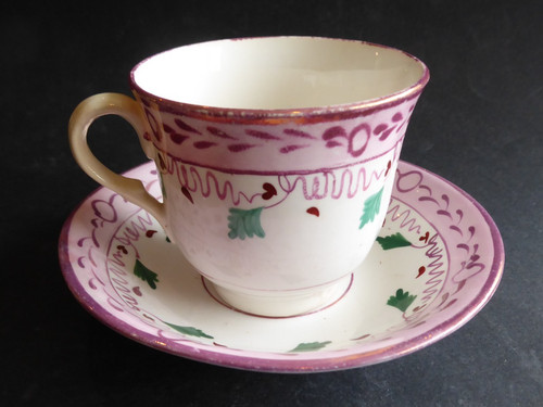 Tasse faience anglaise lustre - anglaise,