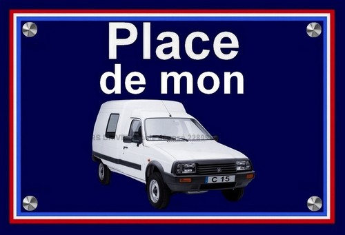 Plaque place mon citroen - place,