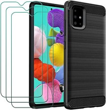 VITRE VERRE TREMPE ECRAN +COQUE SILICONE pour Samsung A03s A12 A13 A51 A71 A20E