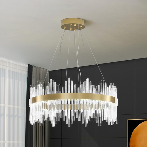 Lustre moderne cristal - lustre,