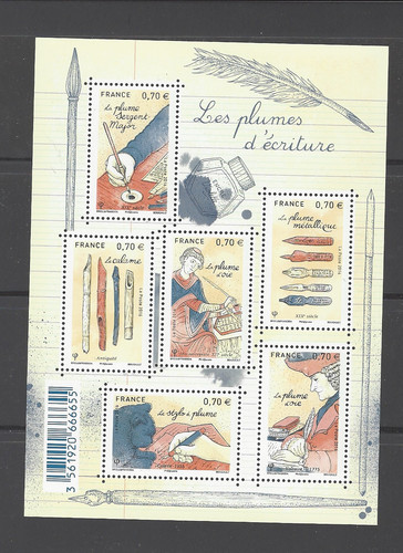 Feuillet les plumes - "les,