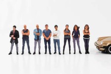 1:24 Figurine Car Répondre À 3 Rue Course Figurines Femme Homme American Diorama