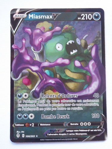 Carte pokemon miasmax v - miasmax,