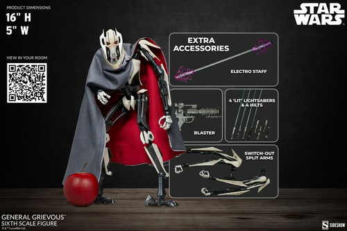Star wars general grievous - general, 1/6