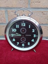 Réveil mécanique vintage Bayard Stentor répétition cadran noir made in France