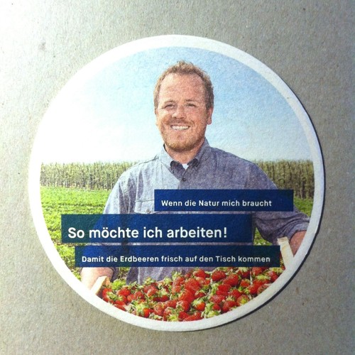 Advertising beer mat - ,, coaster
