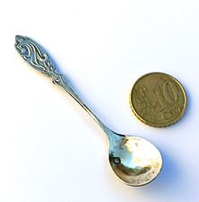 Cuillère sel argent Minerve miniature art nouveau deco rare mini silver spoon fr