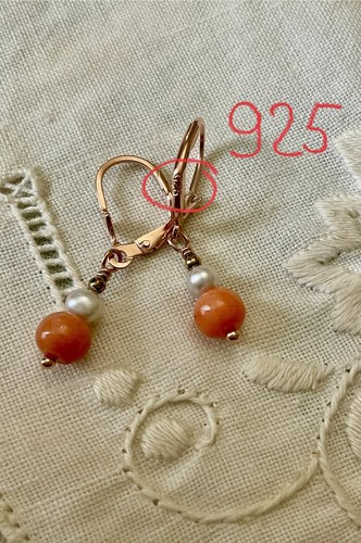 Corail rose perle or - corail,