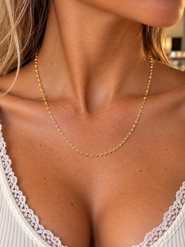 Chaine forçat plaqué 18k - chaine,