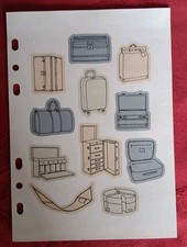 LOUIS VUITTON STICKERS malle sac voyage malletier 21cm X 15cm