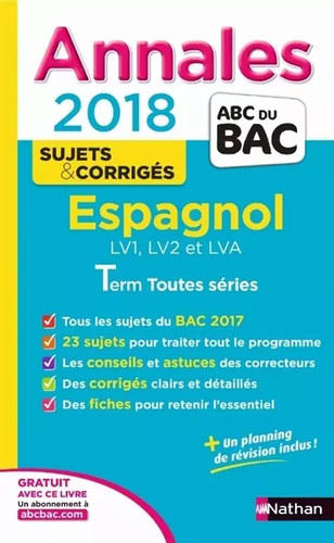 Annales abc bac espagnol - annales,