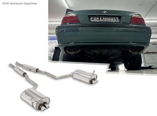 Inox Installation Complète BMW 7er E38 730i 735i 740i Par 2x63mm Aspect Diesel