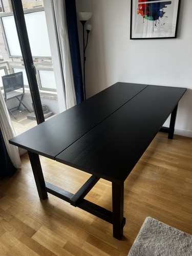 Table extensible noire ikea - extensible,