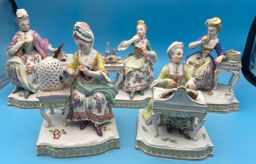 Beautiful meissen cross - meissen, swords