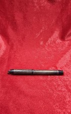 ANCIEN STYLO PLUME ARGENT MASSIF PLUME OR 18K GOLD STARRY FOUNTAIN PEN STERLING