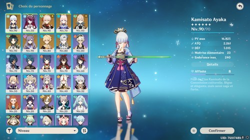 Compte genshin ar56 main - compte,