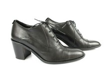 SAN MARINA Escarpins Richelieu Lacets Cuir Noir T 36 Très bon état