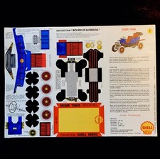 MAQUETTE BOLIDES D'AUTREFOIS 1- TACOT SHELL BERRE CARTON Ford 1908