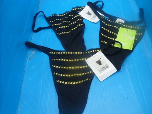 Lot string femme - 3, noir
