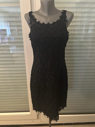 Robe dentelle noire - noire, chic