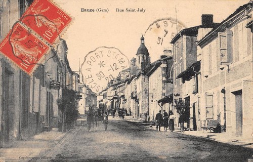 Cpa eauze rue saint july - 32,