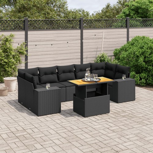 Salon jardin avec coussins - jardin,
