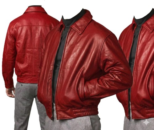 Blouson bombardier cuir - en,