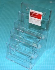 Présentoir de documents / publicités verticale A5 à 4 niveaux Office Depot neuf