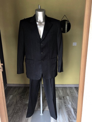 Costume laine 140 bleu - 140's,