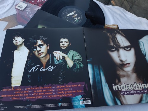 Indochine autographe nicola - indochine, lp