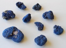 Lot de 9 Azurite/Chessylite